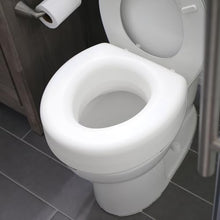 Load image into Gallery viewer, HealthSmart Enhanced Comfort 5" Raised (Round) Toilet Seat Risers for Seniors 5 Slip Resistant Pads
