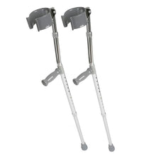 Load image into Gallery viewer, Medline Aluminum Forearm Crutches, Adult, Pack of 2