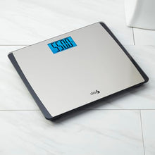 Load image into Gallery viewer, Eat Smart Precision 550 Pound Extra-High Capacity Digital Bathroom Scale, Extra-Wide Platform, Stainless Steel Body Weight Scale with Step-On Tech, Silver