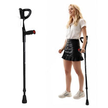 Load image into Gallery viewer, Forearm Crutch for Adults, Aluminum, 10-Level Adjustable Height, 1Pcs, FUSHIDE
