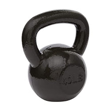 Load image into Gallery viewer, Amazon Basics Cast Iron Kettlebell for Strength Training, Wide Handle, 40 Pounds, Black