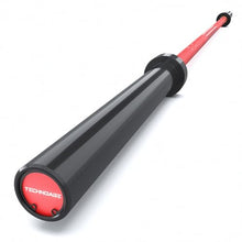 Load image into Gallery viewer, TECHNOAGE 7FT Olympic Barbell, 40LB Olympic Weight Bar with 2-Inch Sleeves-Red & Black