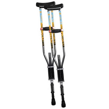 Load image into Gallery viewer, York Nordic - Spring Cushion Crutches Perfect for Sports Injuries and Travel - Heights 4'7" to 6'6" - Adjust Down to 22" for Travel