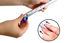 Load image into Gallery viewer, PEPE Mobility Forearm Crutches for Adults (x2 Units) Open Cuff, Adjustable Height, Aluminium, Made in Europe Blue