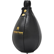 Load image into Gallery viewer, Meister SpeedKills Leather Speed Bag w/Lightweight Latex Bladder - Black - Small (7.5" x 5") (19 cm x 12.7 cm)