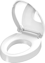 Load image into Gallery viewer, Aünsffer Raised 2.91'' Toilet Seat Elongated, Toilet Seat Riser for Elderly, Soft Close & Quick Release, Oblong 18.5inch Compatible Size, PP Material, 2 Years Support