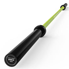 Load image into Gallery viewer, 7FT Olympic Barbell 45 lb Barbell 2 INCH 1000lbs Capacity Olympic Bar with Moderate Knurling - Green