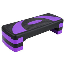 Load image into Gallery viewer, BalanceFrom Aerobic Step Platform Trainer with Adjustable 3-Level Risers, 400 Pound Weight Capacity – Non-Slip Exercise Stepper for Cardio, Strength, and Fitness Workouts at Home or Gym