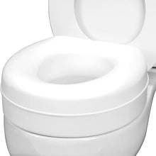 Load image into Gallery viewer, HealthSmart Enhanced Comfort 5" Raised (Round) Toilet Seat Risers for Seniors 5 Slip Resistant Pads