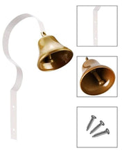 Load image into Gallery viewer, 2-Pack Fixed Metal Dog Doorbell for Potty Training - Heavy Duty Steel Wall Mounted Dog Bells for Door to Ring to Go Outside - Complete Housebreaking System for Multi-Dog Homes, No Snag (2Pack White)