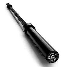 Load image into Gallery viewer, LIONSCOOL 7ft Olympic Barbell (40lbs Weight, Black E-coating, 500LBS, Center Knurl)