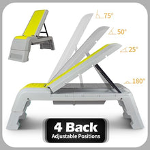 Load image into Gallery viewer, leikefitness Multifunctional Aerobic Deck with Cord Workout Platform Adjustable Dumbbell Bench Weight Bench Professional Fitness Equipment for Home Gym GM5820(Green)