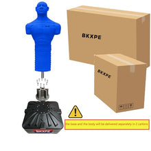 Load image into Gallery viewer, Punching Dummy, Durable Silicone Punching Bag with Large Stable Base for Adults & Kids, Freestanding Training Target for Boxing, Taekwondo, MMA, Home Gym(Blue)
