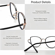 Load image into Gallery viewer, DOERAYMI Blue Light Glasses for Men,Women,Lightweight Durable Frame Reader Glasses with UV400 Protection,Anti-Glare,Scratch-Resistant Lenses for Work,Reading.