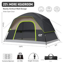 Load image into Gallery viewer, CAMPROS CP Tents for Camping 2/4/6 Person, Waterproof Windproof Dome Tent