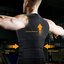 Load image into Gallery viewer, A+ Choice Sauna Vest Waist Trainer for Men - Mens Sauna Suit Large Sweat Belt- Large