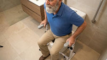 Load image into Gallery viewer, KMINA Toilet Safety Rails for Seniors, Heavy Duty Frame with Handles, Adjustable Height and Width, Handicap Grab Bars