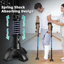 Load image into Gallery viewer, FUSHIDE Forearm Crutches for Adults, 3-Angle Adjustable Arm Crutches for Walking, Ergonomic Crutches for Men or Women, Disabled(1Pair)