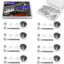 Load image into Gallery viewer, Doaho Packs of 8 Universal Aluminum Vehicle Hood Pins-Quick Release Lock Latch Bumper-License Plate Lock Clip,Quick Release Lock Latch Bumper,Diameter 1.25 inch(Black)