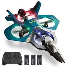 Load image into Gallery viewer, 4DRC RC Airplanes Remote Control Airplanes with 3 Batteries, Foam RC Planes for Kids Adults Beginners 4-7 8-12 12-16, Remote Control Helicopter Fighter Jet Drones for Kids Adults, 360° Flip