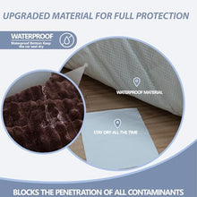 Load image into Gallery viewer, Dog Car Seat Waterproof Bed Cover Non-Slip Car Back Seat Soft and Comfortabl Pet Bed Mat Car Blanket for Travel Backseat Extender Seat Covers Dog Bed for Cars Trucks and SUVs (Dark Brown 23.6” x 51”)