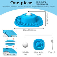 Load image into Gallery viewer, JOJDZD Dog Lick Bowl with Interactive Rolling Ball & Slow Feeder