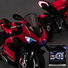 Load image into Gallery viewer, 1/7 Scale Alloy Dynamic Motorcycle Model with Ignition System and Smoke Spray