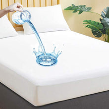 Load image into Gallery viewer, Waterproof Mattress Protector Cal King Size, Breathable Mattress Cover, Fitted Deep Pocket Mattress Pad Cover Stretches up to 21 Inches, Soft Noiseless Bed Cover
