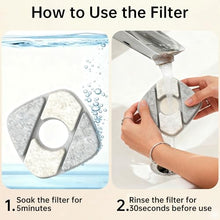 Load image into Gallery viewer, Cat Water Fountain Pump for 50oz, 95oz Fountain, Ultra Quiet, USB Cable, LED Light and 6 Pack Pet Fountain Filters