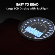 Load image into Gallery viewer, EILISON Highly Advance 2-in-1 Digital & Analog Weighing Scale for Body Weight-400lbs, 4 High Precison GX Sensor Accurate, Thick Tempered Glass, Extra Large Display (Red)