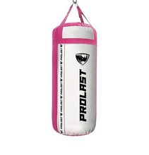 Load image into Gallery viewer, PROLAST 4Ft 135Lb XL Heavy Punching Boxing Bag for Adults, MMA, Martial Arts, Muay Thai, Kicking, Strength Training Equipment, Filled, New Edition Logo, White and Pink