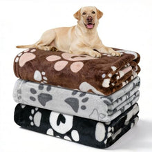 Load image into Gallery viewer, Gowyeg Dog Blankets 3 Pack for Large Medium Pet Cat, Soft Fuzzy Washable Blanket, 41 x 31 inch, Dog Blanket for Dogs Kennels & Beds, Sofas, Furniture, Gifts Puppy Essentials, Black/Brown/Gray
