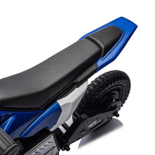 Load image into Gallery viewer, 24V Kids Ride On Electric Toy Motocross Motorcycle,200W High Speed Hub Motor, Rear Wheel Shock Absorber, Adjustable Speed (Blue)