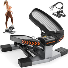 Load image into Gallery viewer, SPORTSROYALS Twist Stepper, for Exercise at Home,Stair Stepper with Resistance Bands for Full Body Workout
