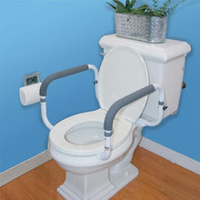 Load image into Gallery viewer, Carex Toilet Safety Frame - Toilet Safety Rails With Adjustable Width - Toilet Rails For Elderly, Handicap, Home Health Care Equipment After Surgery, Supports 300lbs