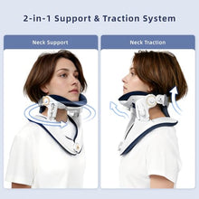 Load image into Gallery viewer, Cervical Traction Device, Lightweight & Adjustable Neck Stretcher for Neck Support, Cervical Neck Traction Device for Home Use, Neck Pain & Tension Relief, FSA-HSA Eligible (White)