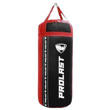 Load image into Gallery viewer, PROLAST 4Ft 135Lb XL Heavy Punching Boxing Bag for Adults, MMA, Martial Arts, Muay Thai, Kicking, Strength Training Equipment, Filled, New Edition Logo, Black and Red