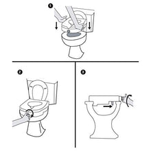Load image into Gallery viewer, Carex Health Brands Carex E-Z Lock Raised Toilet Seat, Adds 5 Inches to Toilet Height, Elderly and Handicap Toilet Seat with Handles