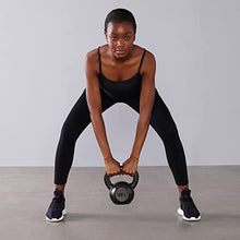 Load image into Gallery viewer, Amazon Basics Cast Iron Kettlebell for Strength Training, 30 Pounds, Black, Textured Wide Handle