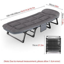 Load image into Gallery viewer, Portable Camping Cot with 450LBS Capacity, Thick Memory Foam Mattress, Folding Bed for Adults, Comfortable Outdoor Sleeping Solution, 70.9in Length
