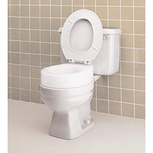 Load image into Gallery viewer, Carex Toilet Seat Riser, Elongated Raised Toilet Seat Adds 3.5 inches to Toilet Height, for Assistance Bending or Sitting