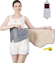Load image into Gallery viewer, 360° Whole Circle Heat Sauna Belt Abs Sculptor Vibration Massager Fast Heating Stomach Cellulite Removal Waist and Abdominal Trainer Lower Back Pain Relief Body Shape ab Toner Machine Belly Exercise