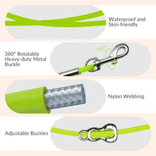 Load image into Gallery viewer, Léwind 8.2ft Hands Free Dog Leash,Versatile Waist & Crossbody Lead for Medium Dogs,Waterproof & Adjustable for Running Jogging Walking, 360° Swivel Metal Buckle (Green)