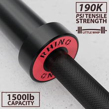 Load image into Gallery viewer, Synergee 45lb Rhino Power Bar Cerakote Finish Barbell. Rated 1500lbs for Powerlifting