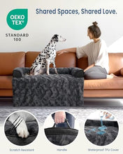 Load image into Gallery viewer, blunique Calming Dog Beds, Extra Large Fluffy Plush Dog Mat for Furniture Protector with Removable Washable Cover for Large Medium Small Dogs and Cats,53 x 39 inch