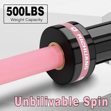 Load image into Gallery viewer, RICHUANG 7ft Olympic Barbell Weight Bar for Weightlifting -500LBS-Pink