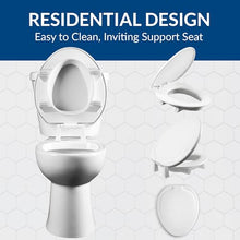 Load image into Gallery viewer, Bemis Assurance 3" Raised Toilet Seat for Seniors, Therapist Preferred for Safety, Secure Hinges, Clean Shield Guard, Elongated, White