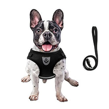Load image into Gallery viewer, FEimaX Dog Harness and Leash Set for Walking, Soft Mesh Adjustable Easy Control Lightweight Cat Vest Harnesses with Reflective Strips, Escape Proof Small Dogs Cats Vests (Black, X-Large)