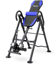 Load image into Gallery viewer, YOLEO Gravity Inversion Table for Back Pain Relief 2026 New Inversion Table w/Lumbar Support Easy to Assemble Back Stretcher Machine 300 lbs (Grayish Blue)