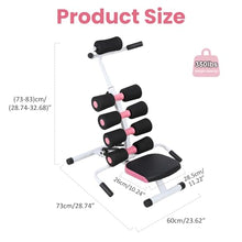 Load image into Gallery viewer, Mini Inversion Table, Adjustable Back Stretcher Table for Pain Relief, Foam Roller, 350 Lbs Load Capacity Home Gym Ergonomic Lumbar Decompression Tables Improve Posture & Spinal Health Pink Black